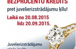 Bezprocentu kredīts pret juvelierizstrādājumu ķīlu Bezprocentu kredīts pret juvelierizstrādājumu ķīlu