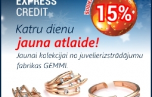 Šodien atlaide 15%! Šodien atlaide 15%!
