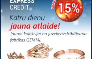 Šodien atlaide 15%!