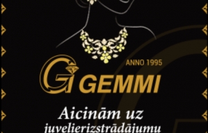 Juvelierizstrādājumu salons “GEMMI” pēc adreses Tērbatas 22/24. 