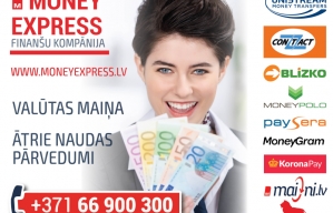 MONEY EXPRESS - līderis ātro naudas pārvedumu sitēmu tirgū Latvijā