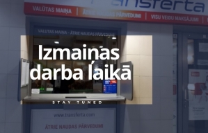 Izmaiņas Money Express finānšu pakalpojumu centru darba laikā Izmaiņas Money Express finānšu pakalpojumu centru darba laikā