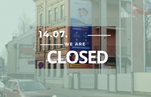 Apkalpošanas centrs Lāčplēša ielā 88 tiks slēgts 14.07.2020. Apkalpošanas centrs Lāčplēša ielā 88 tiks slēgts 14.07.2020.
